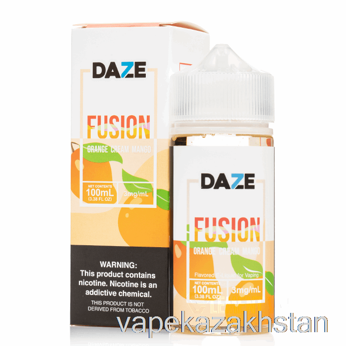 Vape Disposable Orange Cream Mango - 7 Daze Fusion - 100mL 0mg